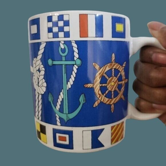Otagiri USA Advantage Collection Stanley Papel Nautical Theme 10 oz Coffee Mug - Picture 5 of 10